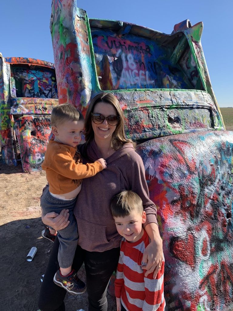 Seeing Cadillac Ranch while driving felt like becoming a part of history.