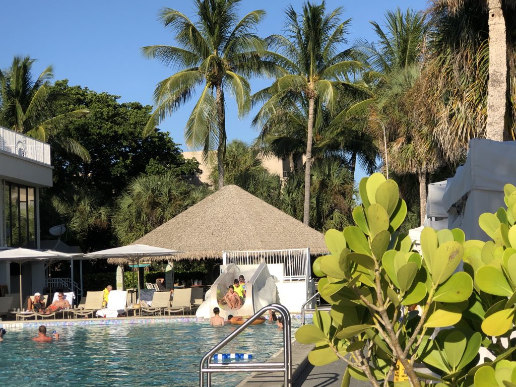 Sundial Beach Resort’s main pool is next to Turtle’s Tiki Bar, a family-friendly spot offering a casual menu for poolside eats.