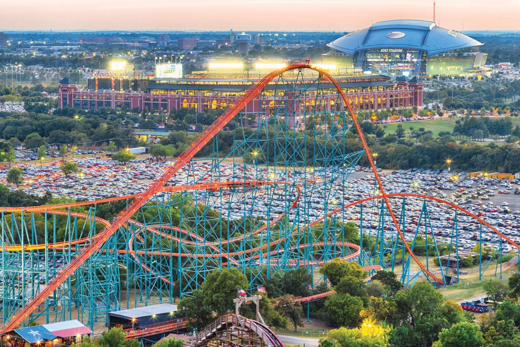 Enjoy adrenaline pumping rides at Six Flags Over Texas